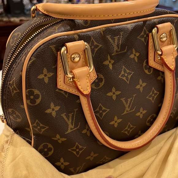 Small Manhattan Genuine LV. Used once. Handles still so new. - Picture 2 of 9